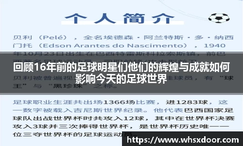 回顾16年前的足球明星们他们的辉煌与成就如何影响今天的足球世界